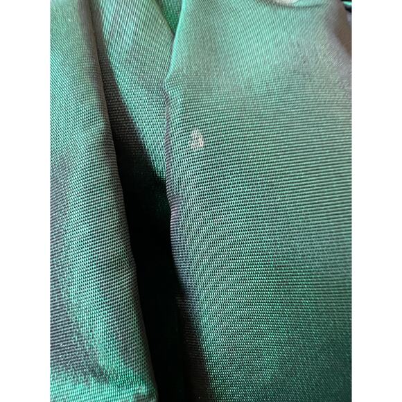 Vintage 80’s Black Velvet & Green Bubble Skirt with V-Neck Back Size: Medium - Picture 11 of 12